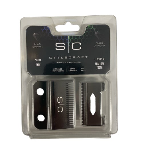 StyleCraft Black Diamond Fade Blade with Shallow-Tooth Cutter